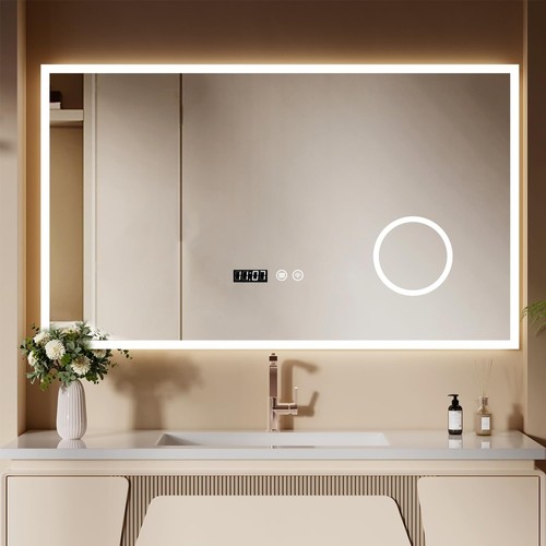 Bathroom mirror with led - bathroom,