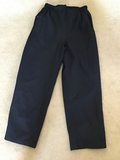 Ping mens large black golf trousers elasticated back waist zip and popper at hem