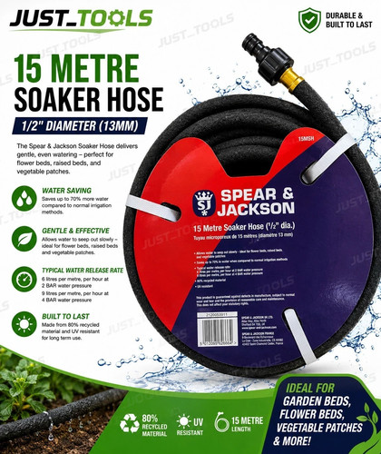 Metre soaker hose 2 - metre, 1/2"