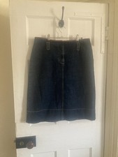 TOAST Indigo Denim Midi Skirt
