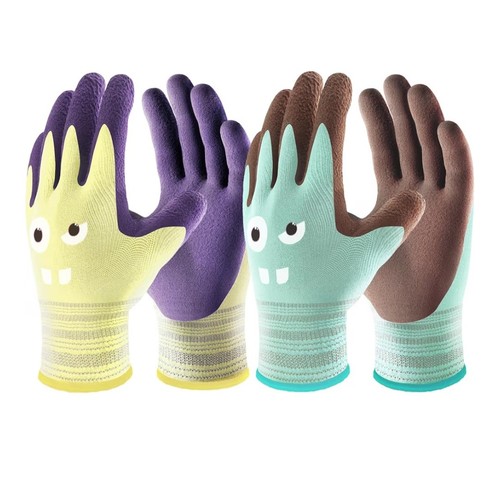 Pairs gloves rubber - 2, coated