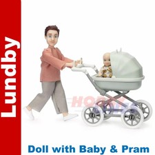 LUNDBY FIGURE with PRAM & BABY