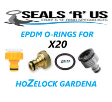 20 X Hose pipe connector seals O rings (EPDM) pack of Hozelock Gardena