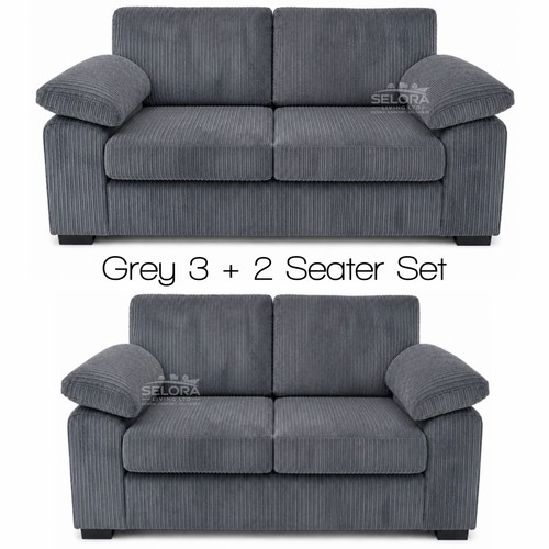 Amalfi grey jumbo cord fabric - amalfi,