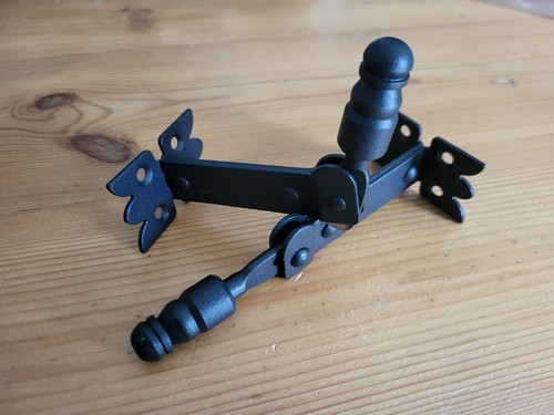 Black hinged shutter stops - hinged,