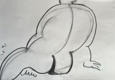 Original Charcoal Life Drawing