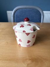 Emma Bridgewater Pink Hearts Lidded Sugar Bowl 1st