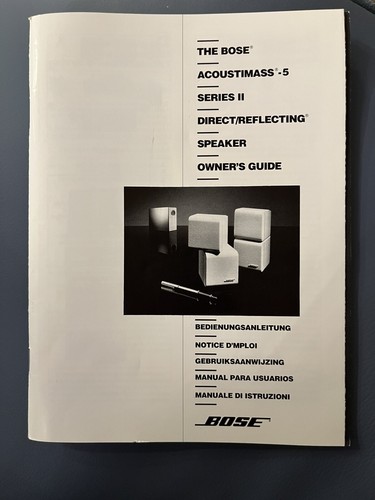 Bose acoustimass series ii - acoustimass,