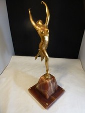 Superb Art Deco bronze  cold