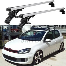 For VW Golf MK5 MK6 MK7 MK8 48" Bare Roof Rack Cross Bars Luggage Cargo Carriers
