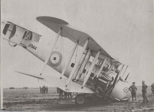Vickers vernon j7144 crash - vickers,