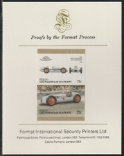 702155 - St VINCENT - CARS -MOORE OFFENHAUSER on FORMAT INTERNATIONAL PROOF CARD