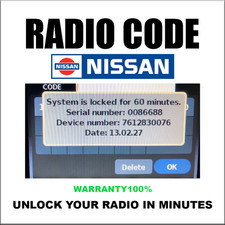 NISSAN RADIO CODES CONNECT