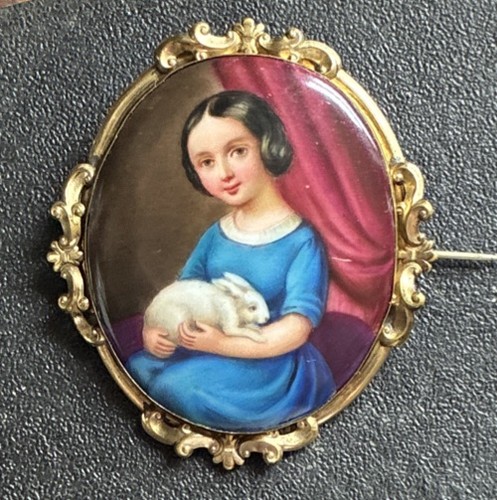 Antique porcelain portrait - antique,