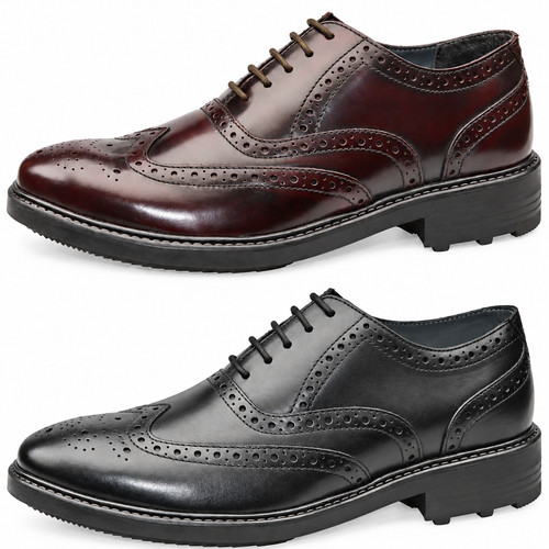 Roamers mens leather brogue - mens,