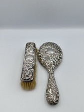 Silver Backed Brush And Mirror