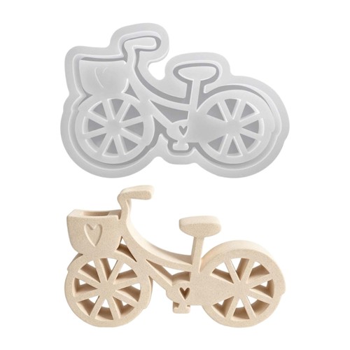 Decorative bike silicone mold - silicone,