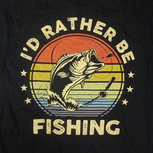 Rather fishing t shirt - i'd,