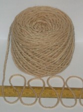 100g balls light brown aran - 100g,