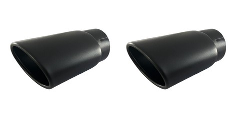 Black oval exhaust tips for - oval,