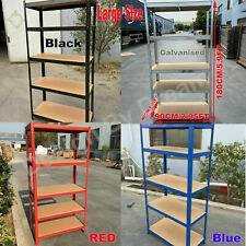 5Tier Garage Shelf Heavy Duty Shelving Storage Racking Unit Boltless Shelves Hot