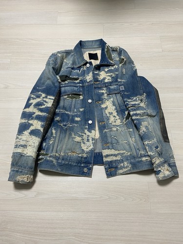 Givenchy distressed moleskin - s,
