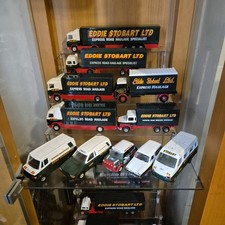 Collection Of 27 Different Eddie Stobart Trucks, Vans, Crs And Pocket Watch