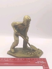 Solid Brass Coal Miner Mining