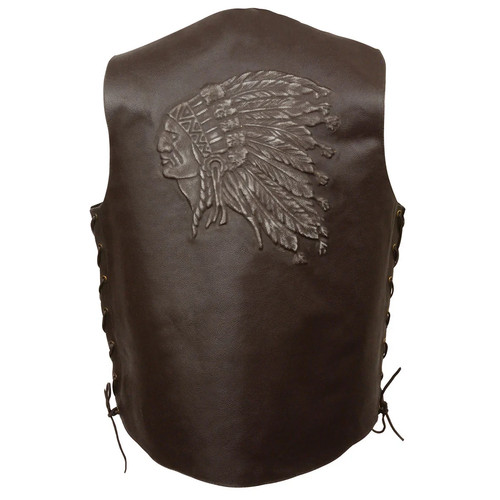 Event leather 3935 men - leather, brown
