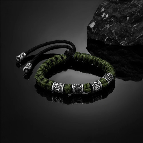 Norse runes paracord bracelet - norse,