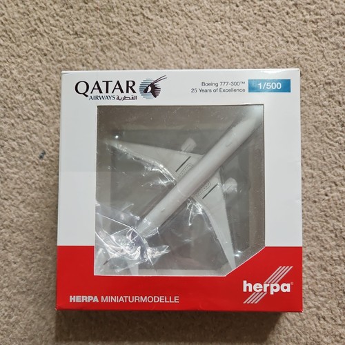Herpa 500 qatar airways - herpa, 1:500