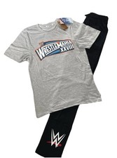 Fully Licensed Mens WWE Wrestling Long Legged Short Sleeve Pyjamas X Small New