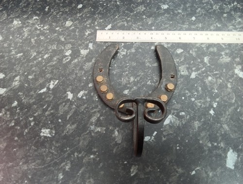 Vintage metal horse - horse, shoe