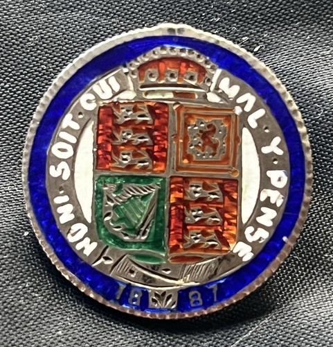 Antique silver enamelled - antique,
