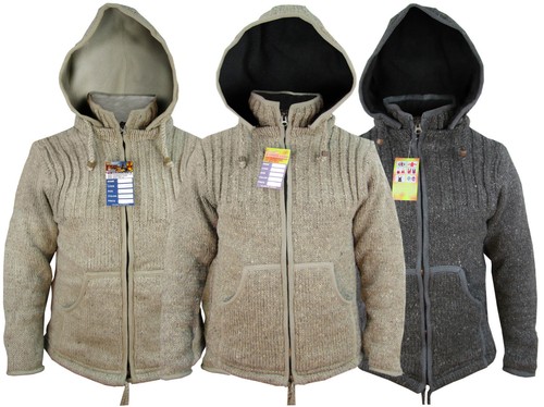 Hand knitted natural - knitted, woolen