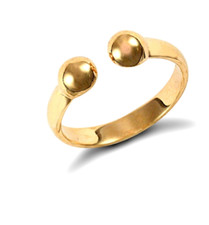 Torque ring 9ct - torque, gold