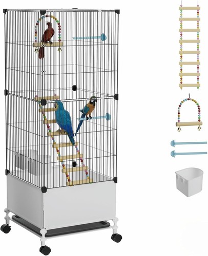 Medium flight bird cage black - flight,