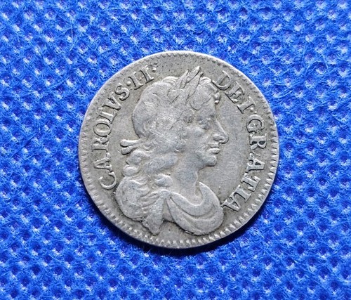 1675 maundy fourpence charles - maundy,