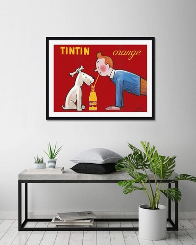 Tintin orange vintage retro - vintage,