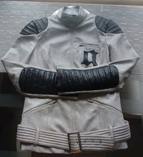 Vintage Style  Lady Motorcycle leather  Jacket Size M. OKI-NI Fake London Genius