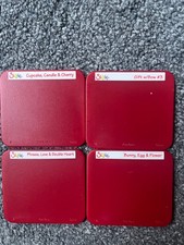 Sizzix thin red dies Love etc, Bunny etc, Cupcake etc , Gift etc