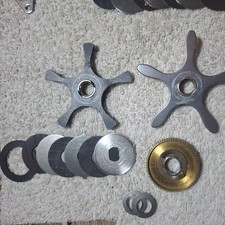 Abu Garcia 7000 series drive shaft cog with discs Washers & 2 stsr wheels 