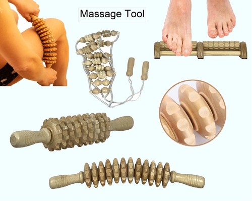 Wooden roller massage trigger - wooden,