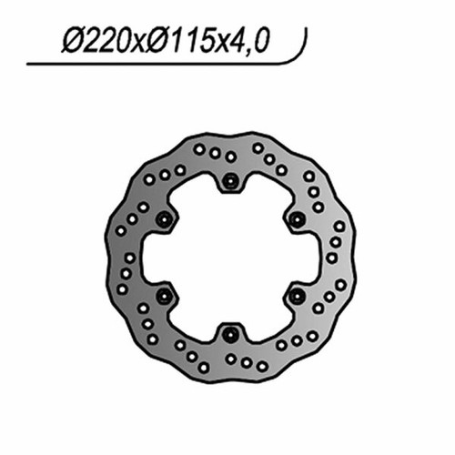 Rear brake disc 422x - 422x, wave