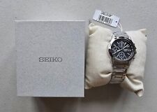 Seiko Watch Chronograph SND309P Men's Watch, Silver, Tachymeter, Brand New Boxed