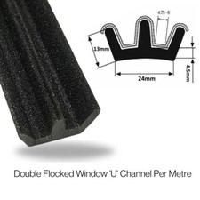 FLOCKED LINED RUBBER SLIDING