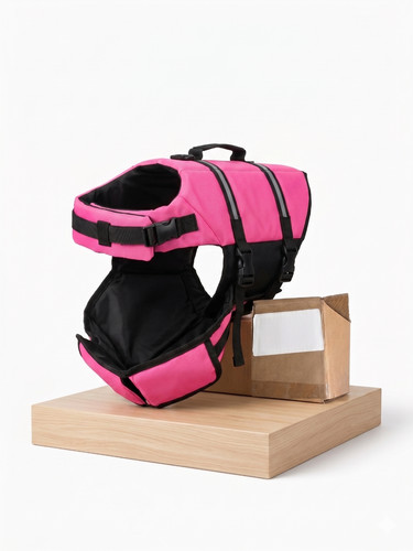 Amznova dog life jacket - jacket, pink