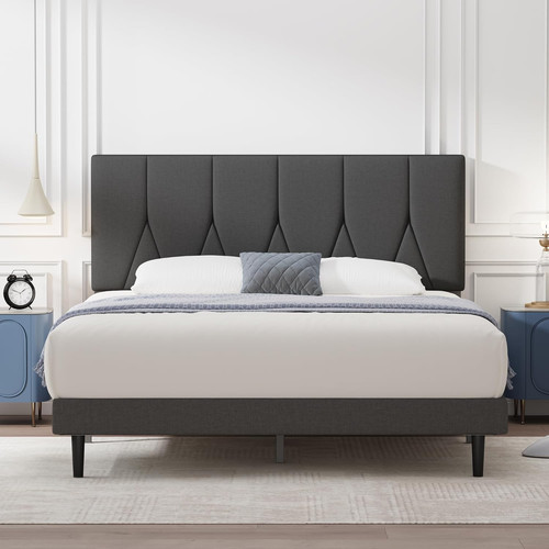 Yocreat double bed - frame,, dark