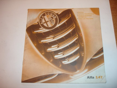 Alfa romeo 147 sales - sales, brochure