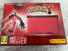 Nintendo 3DS XL Console Pokemon Y Red Black Edition Boxed In Superb Condition